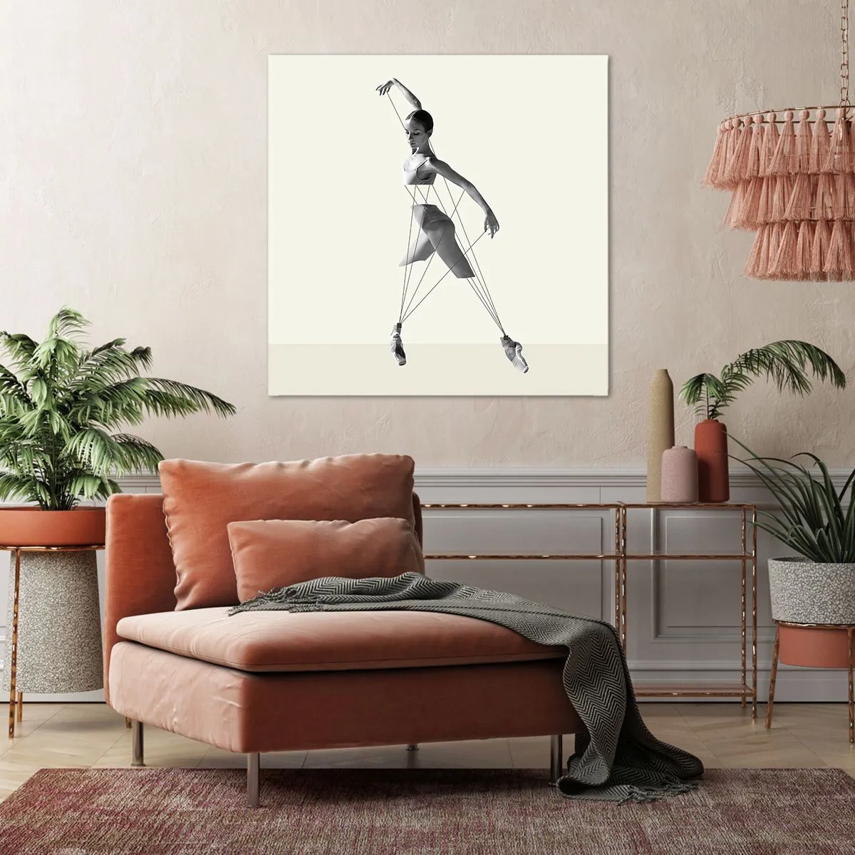 Canvas picture - In the Theatre of the World - 30x30 cm