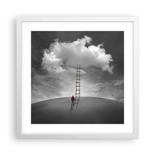 Poster in white frmae - Everything Is Poissible - 40x40 cm