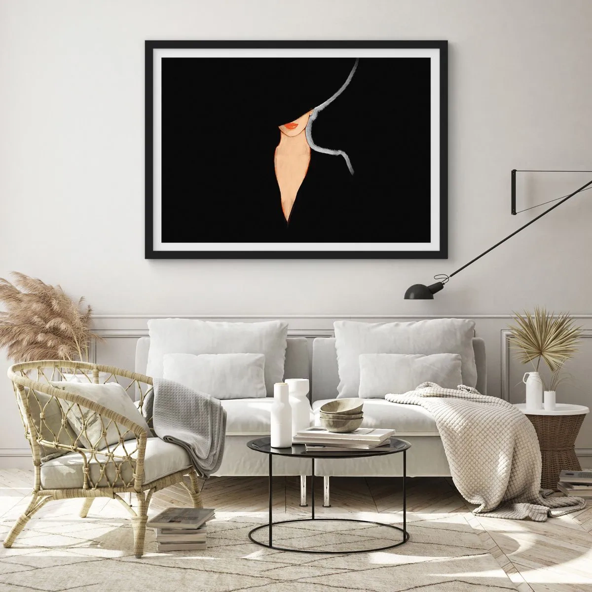 Poster in black frame - Elegance and Style - 70x50 cm