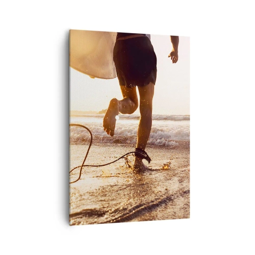 Canvas picture - Encounter with a Wave - 70x100 cm