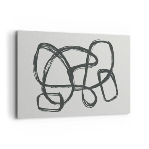 Canvas picture - Abstract in Loops - 120x80 cm