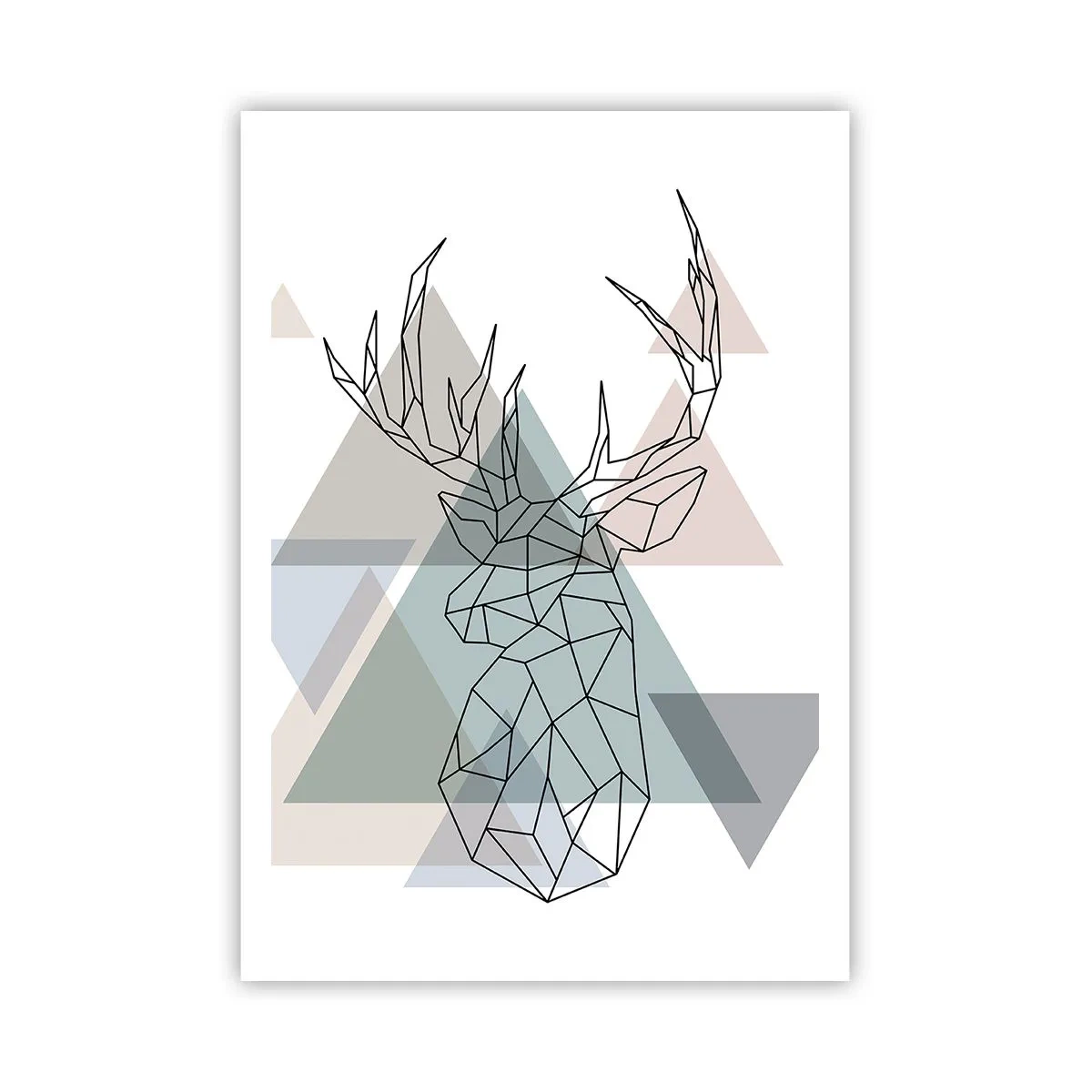 Poster - In a Geometrical Forest - 70x100 cm