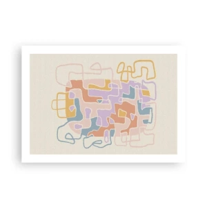 Poster - Maze - Joyful Adventure - 70x50 cm