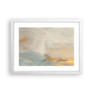 Poster in white frmae - Abstract: Land of Gentleness - 40x30 cm