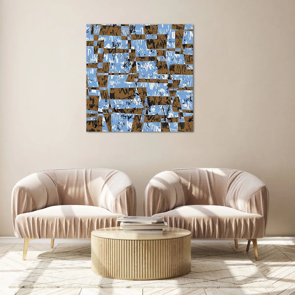 Glass picture - No Folklore Cutout - 60x60 cm