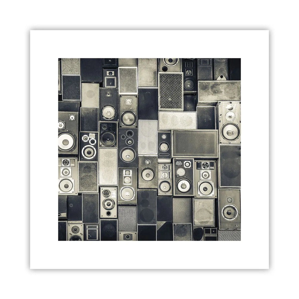 Poster - And Music Is Playing - 30x30 cm