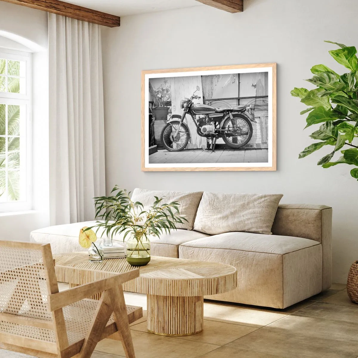 Poster in light oak frame - Classics above All - 100x70 cm