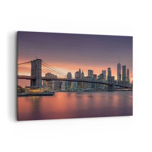 Canvas picture - Submerged in Lilac Silence - 100x70 cm