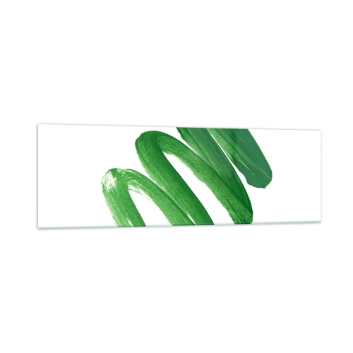 Glass picture - Green Joke - 160x50 cm
