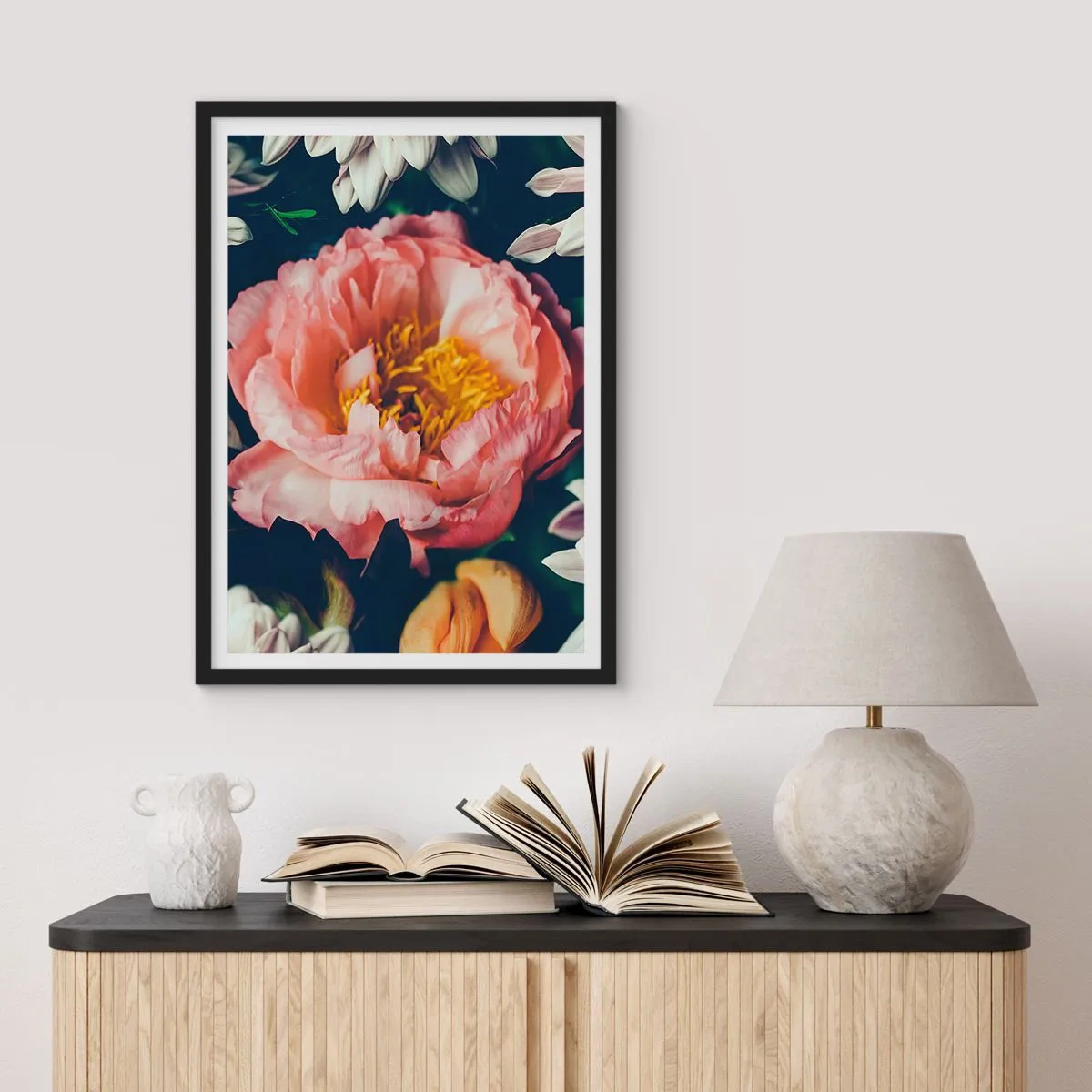 Poster in black frame - In Baroque Style - 40x50 cm