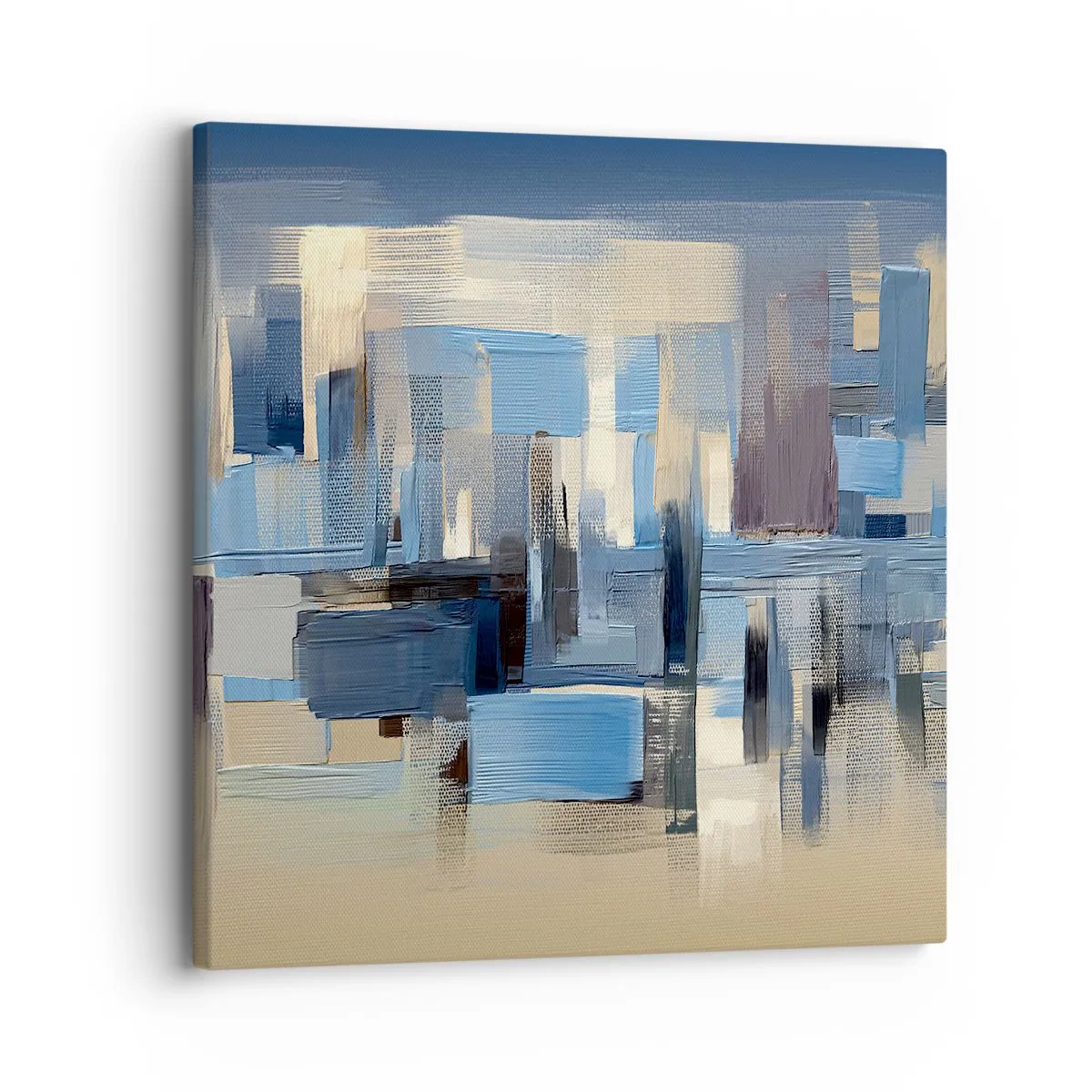 Canvas picture - Blue Construction - 30x30 cm
