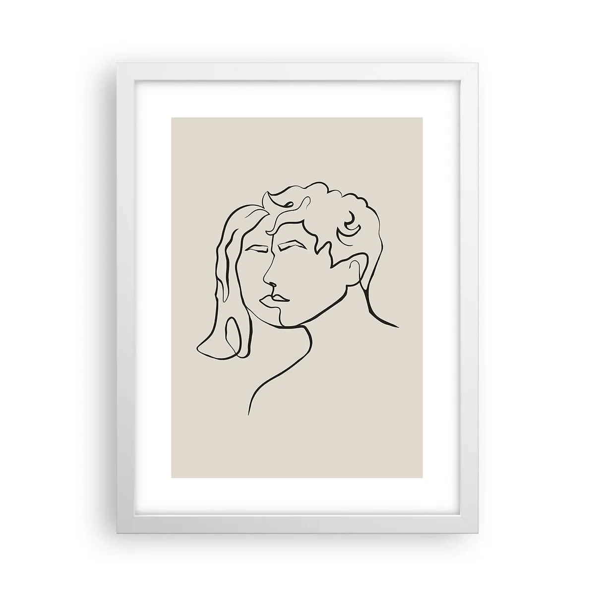 Poster in white frmae - And It Became One - 30x40 cm