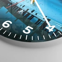 Clock face with numbers