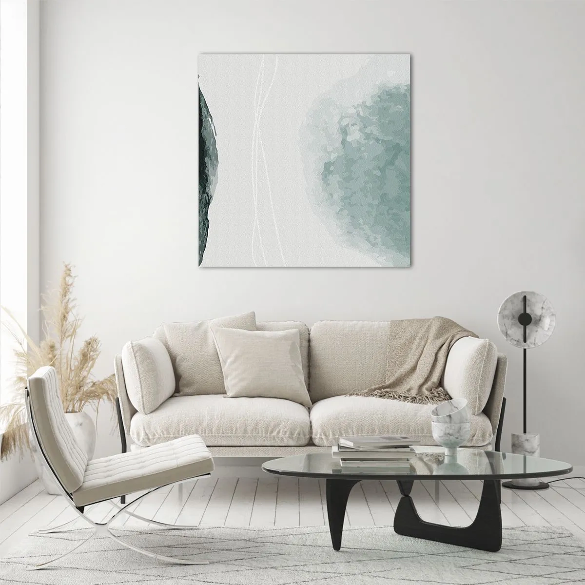 Glass picture - Encounter With Fog - 50x50 cm