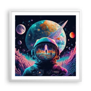 Poster in white frmae - Philosophers Didn't Imagine This - 60x60 cm