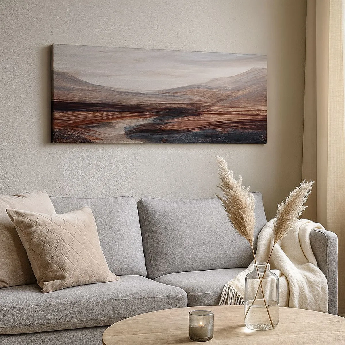 Canvas picture - Quiet Valley - 100x40 cm