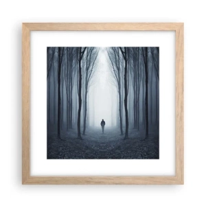 Poster in light oak frame - And Everything is Straight and Bright - 30x30 cm
