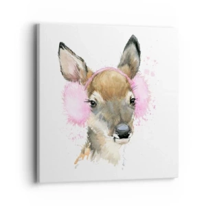 Canvas picture - Cold Doesn't Scare Us - 40x40 cm