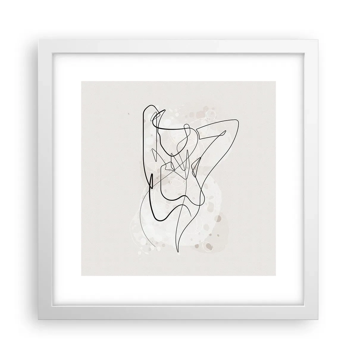 Poster in white frmae - Art of Seduction - 30x30 cm