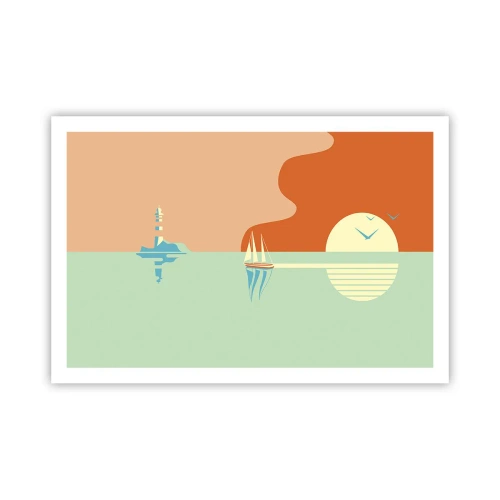Poster - Ideal Sea Landscape - 91x61 cm