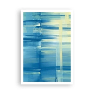 Poster - Composition In Turquoise - 70x100 cm