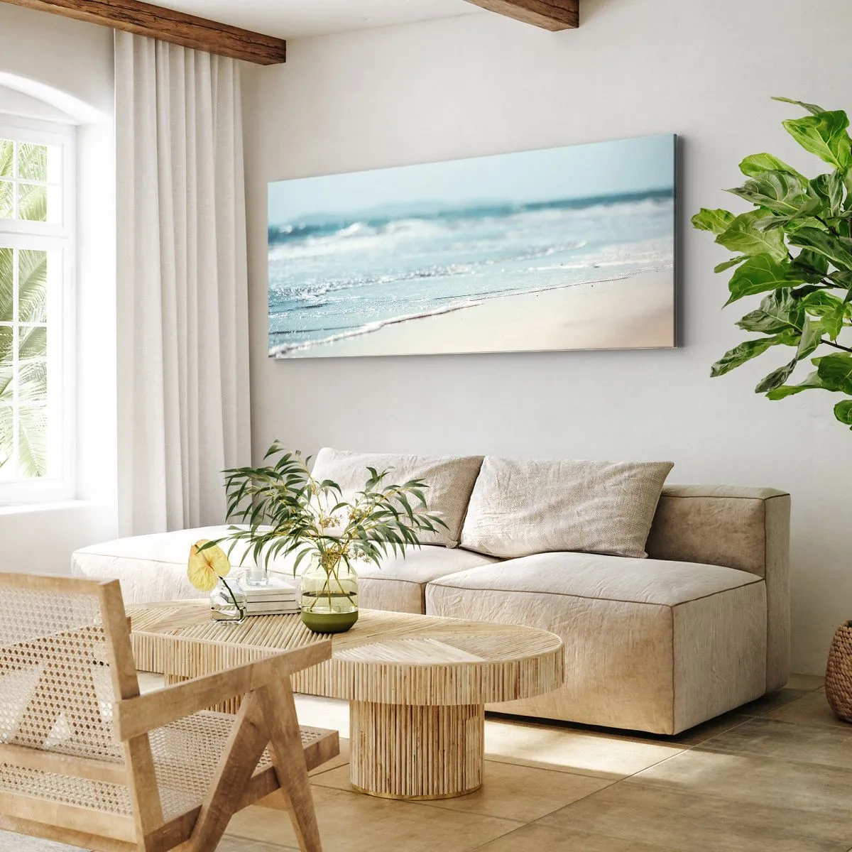 Canvas picture - Warmth and Breeze - 160x50 cm