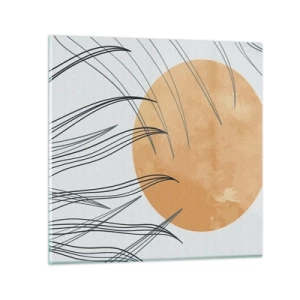 Glass picture - Always Towards the Sun - 70x70 cm