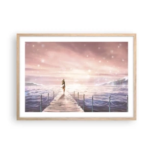 Poster in light oak frame - In a Dream World - 70x50 cm