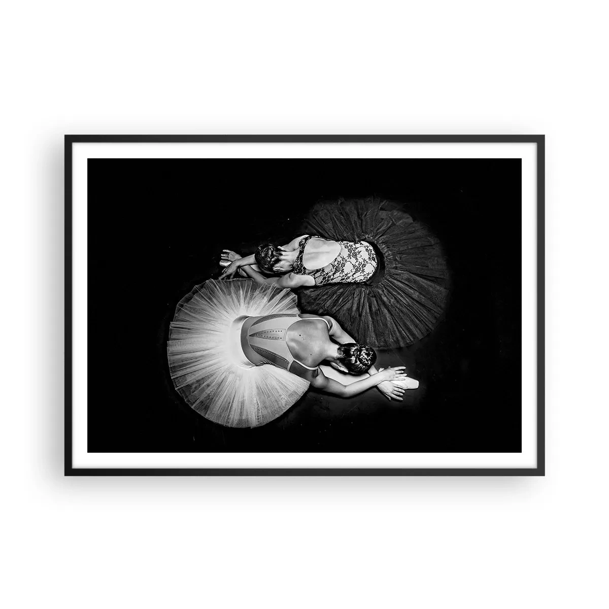 Poster in black frame - Yin and Yang - Ideal Balance - 100x70 cm
