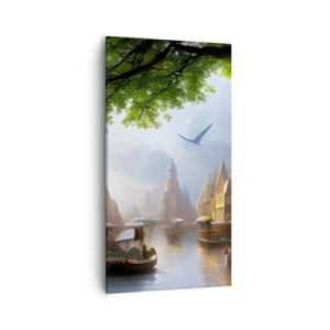 Canvas picture - Dutch Urban Landscape - 55x100 cm