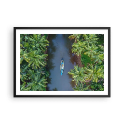 Poster in black frame - On Tropical Trail - 70x50 cm