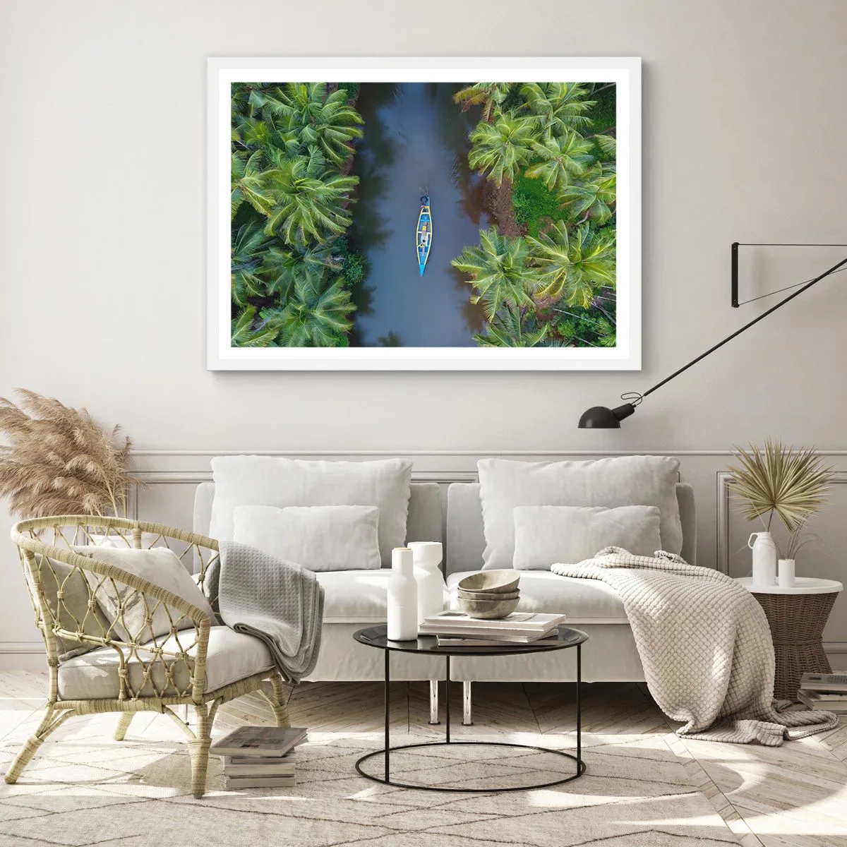 Poster in white frmae - On Tropical Trail - 40x30 cm