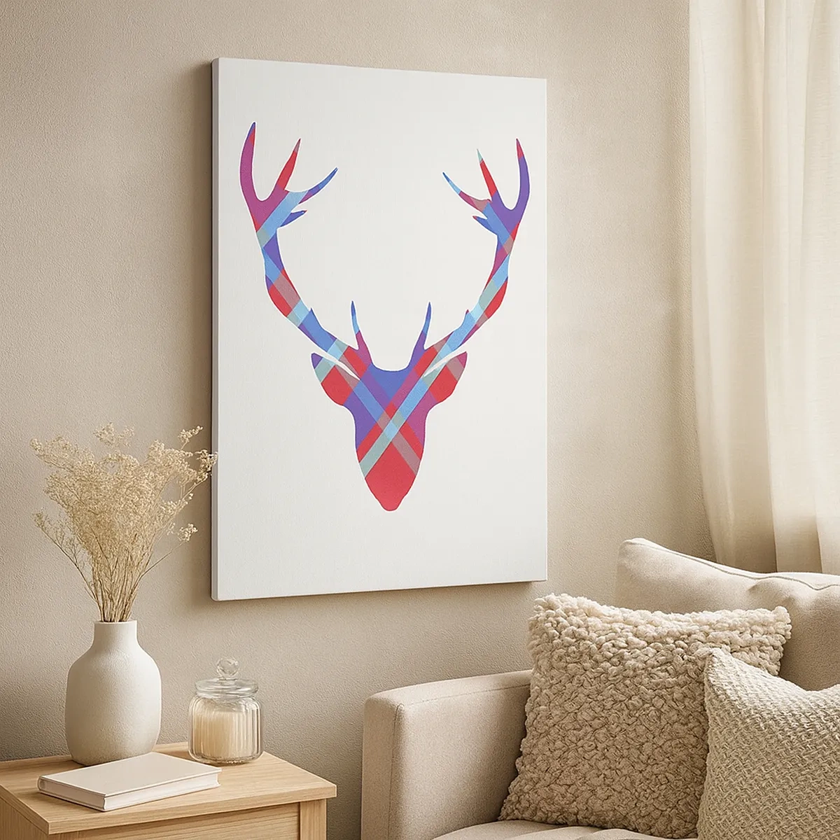 Canvas picture - Scottish Deer - 50x70 cm