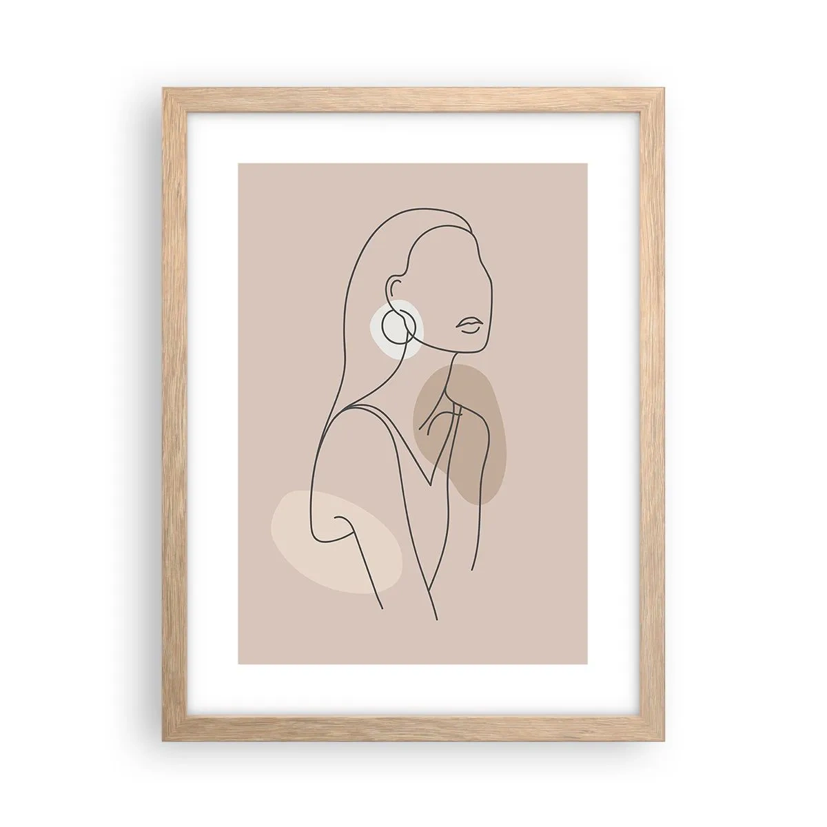 Poster in light oak frame - Icon of Girlhood - 30x40 cm