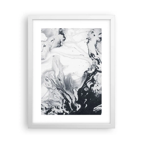 Poster in white frmae - Earth's Interior - 30x40 cm