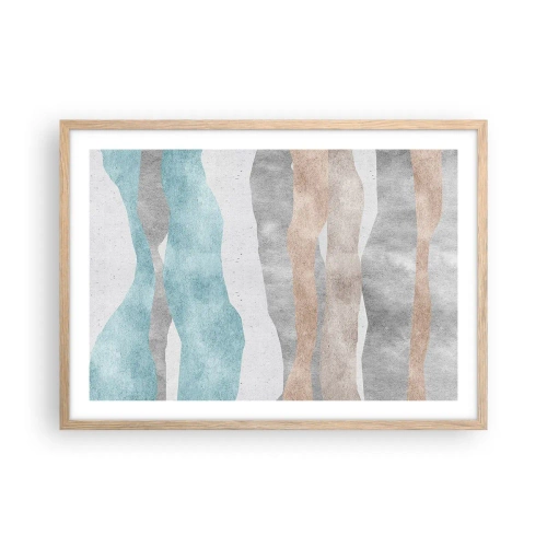 Poster in light oak frame - Study of Continuity - 70x50 cm