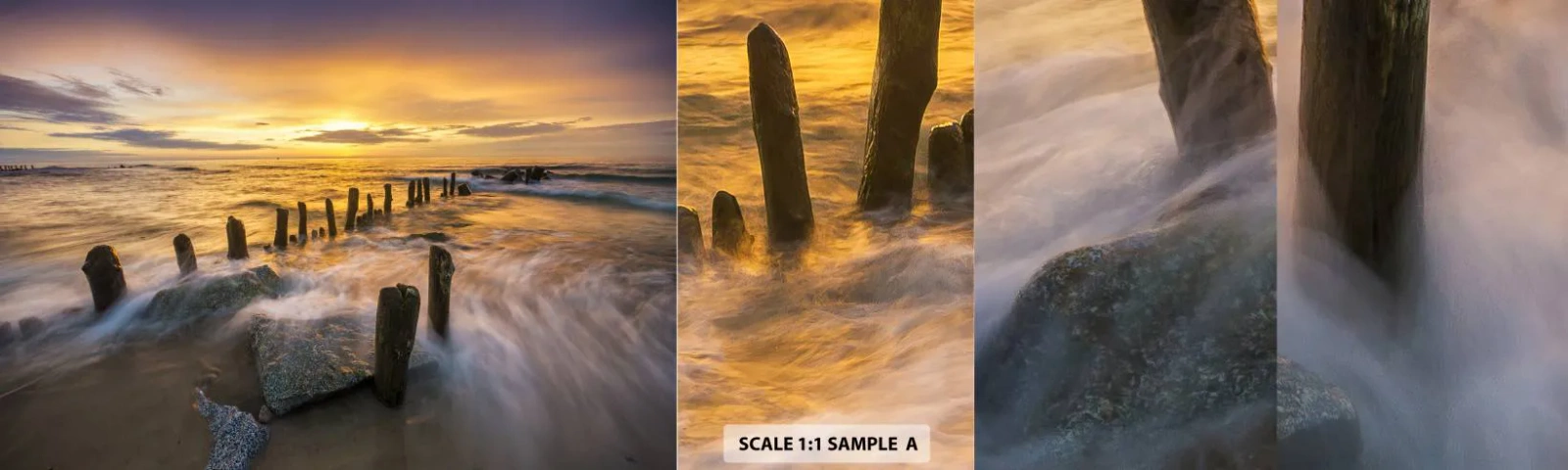 Photo Wallpaper Sample Standard Eco - Raw Beauty of the Baltic Sea - Landscape, Baltic Sea, Beach - 100x30 cm