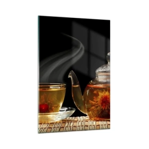 Glass picture - Magic and Art of Tea Making - 80x120 cm