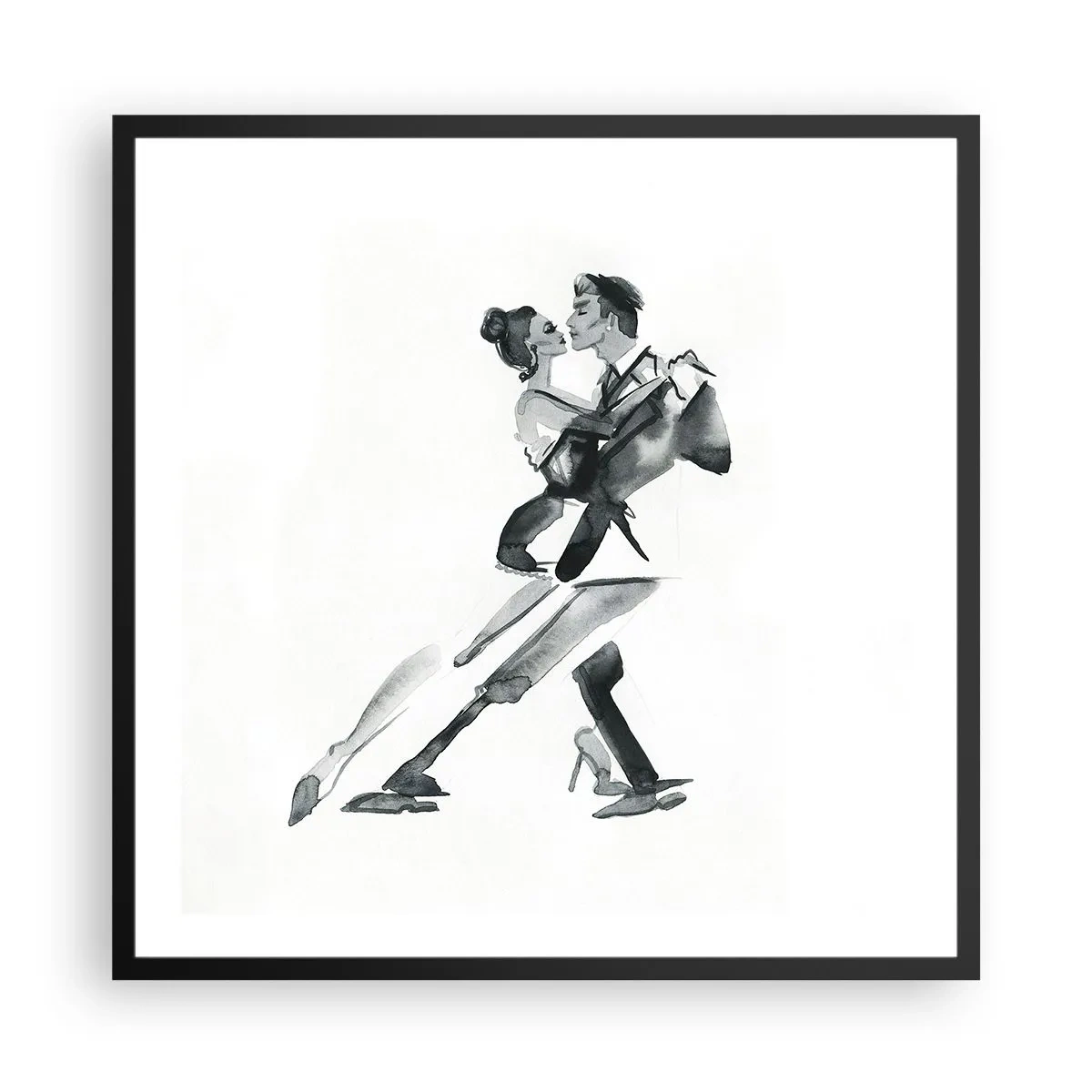 Poster in black frame - In One Rhythm - 60x60 cm