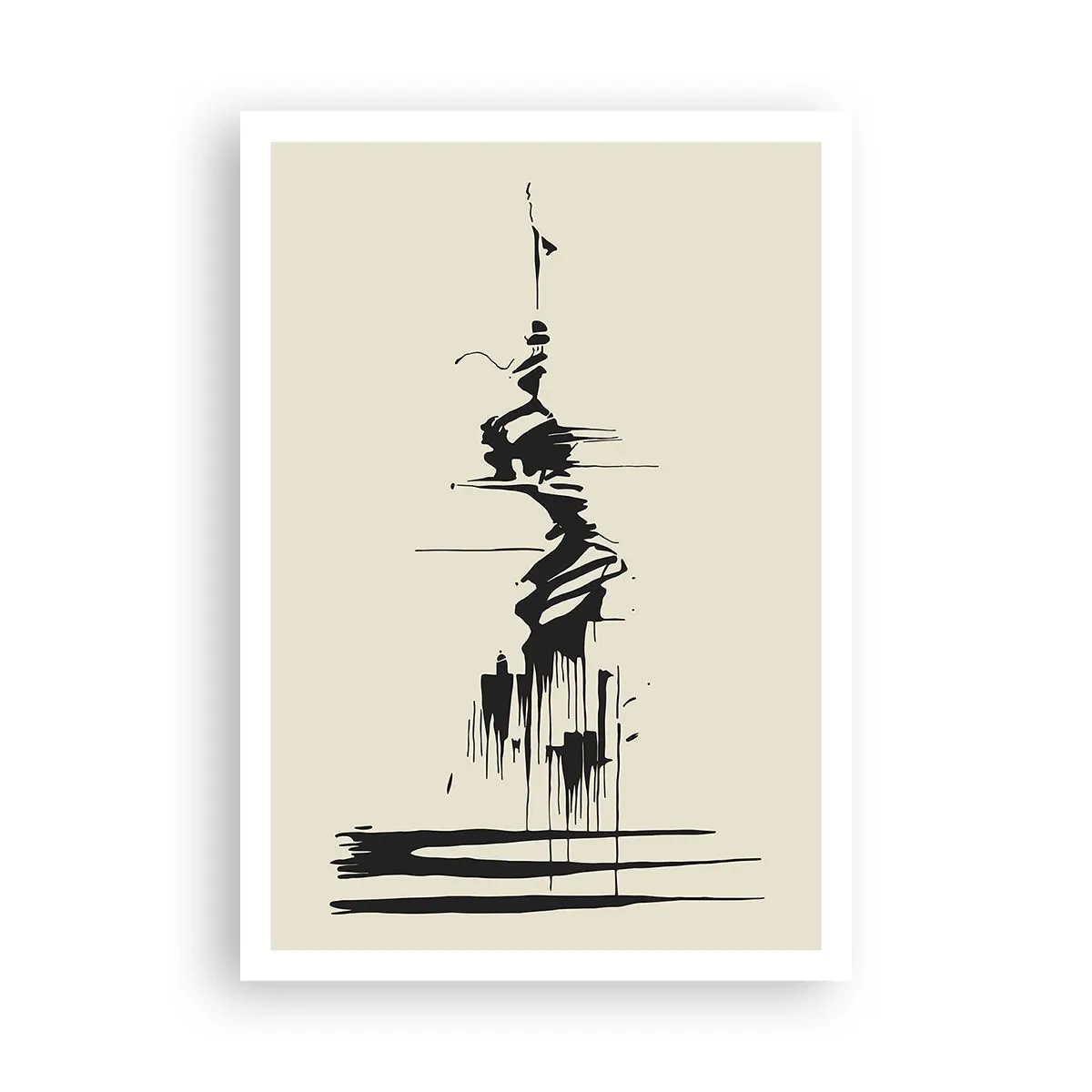 Poster - Hasty Abstract - 70x100 cm