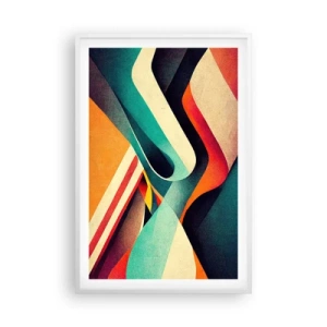 Poster in white frmae - Intense Composition - 61x91 cm