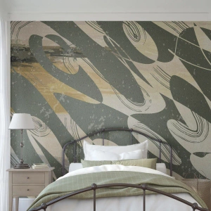 Self-Adhesive Photo Wallpaper Deluxe Sticker - Rhytmic Abstract - Abstraction, Modern, Aged - 400x280 cm