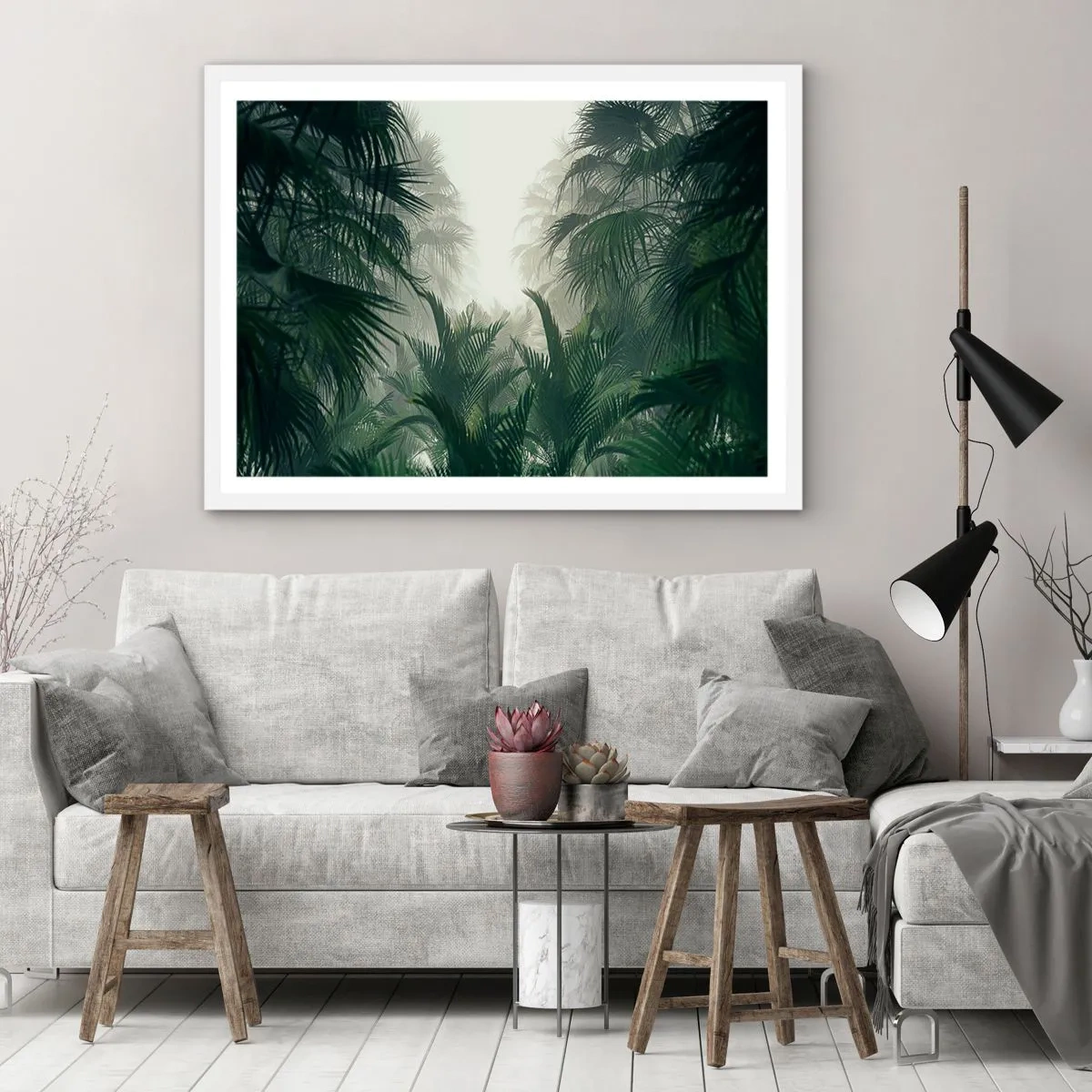 Poster in white frmae - Tropical Secret - 40x30 cm
