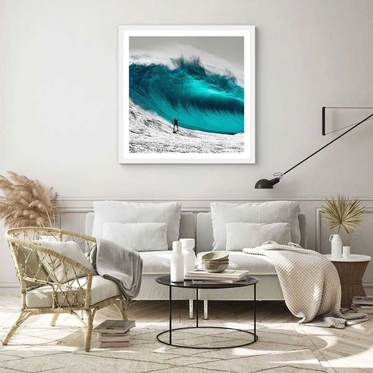 Poster in white frmae - Challenge Accepted - 30x30 cm