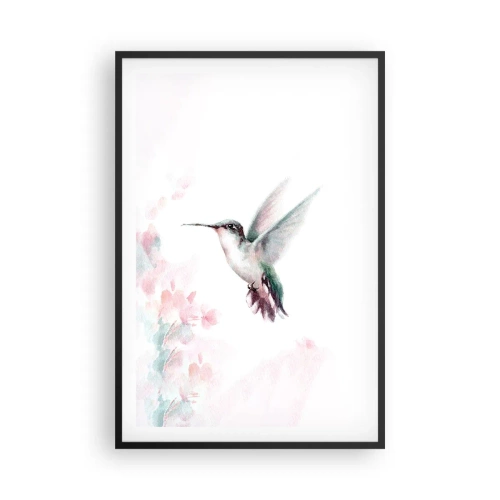 Poster in black frame - Stopped in Flutter - 61x91 cm