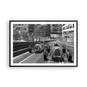 Poster in black frame - Long Time Ago in Monte Carlo - 91x61 cm