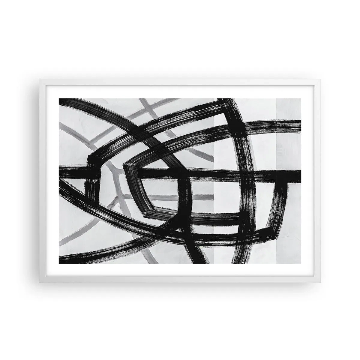 Poster in white frmae - Building Depth - 70x50 cm
