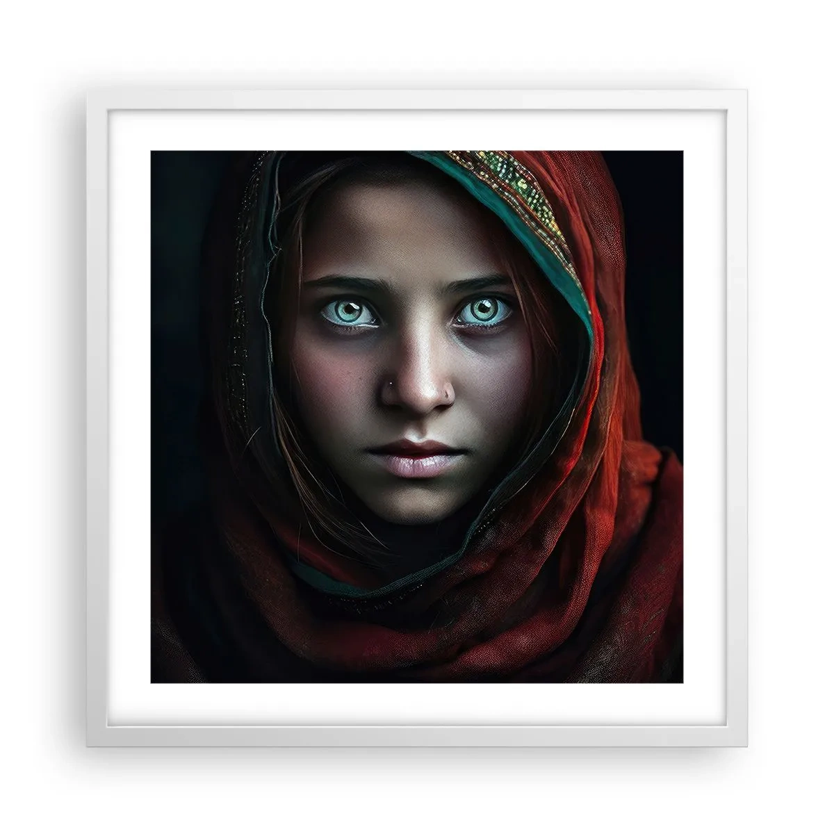 Poster in white frmae - Eastern Princess - 50x50 cm