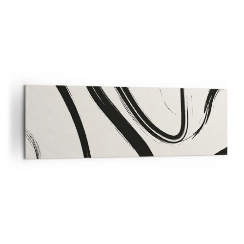Canvas picture - Black and White Fancy - 160x50 cm