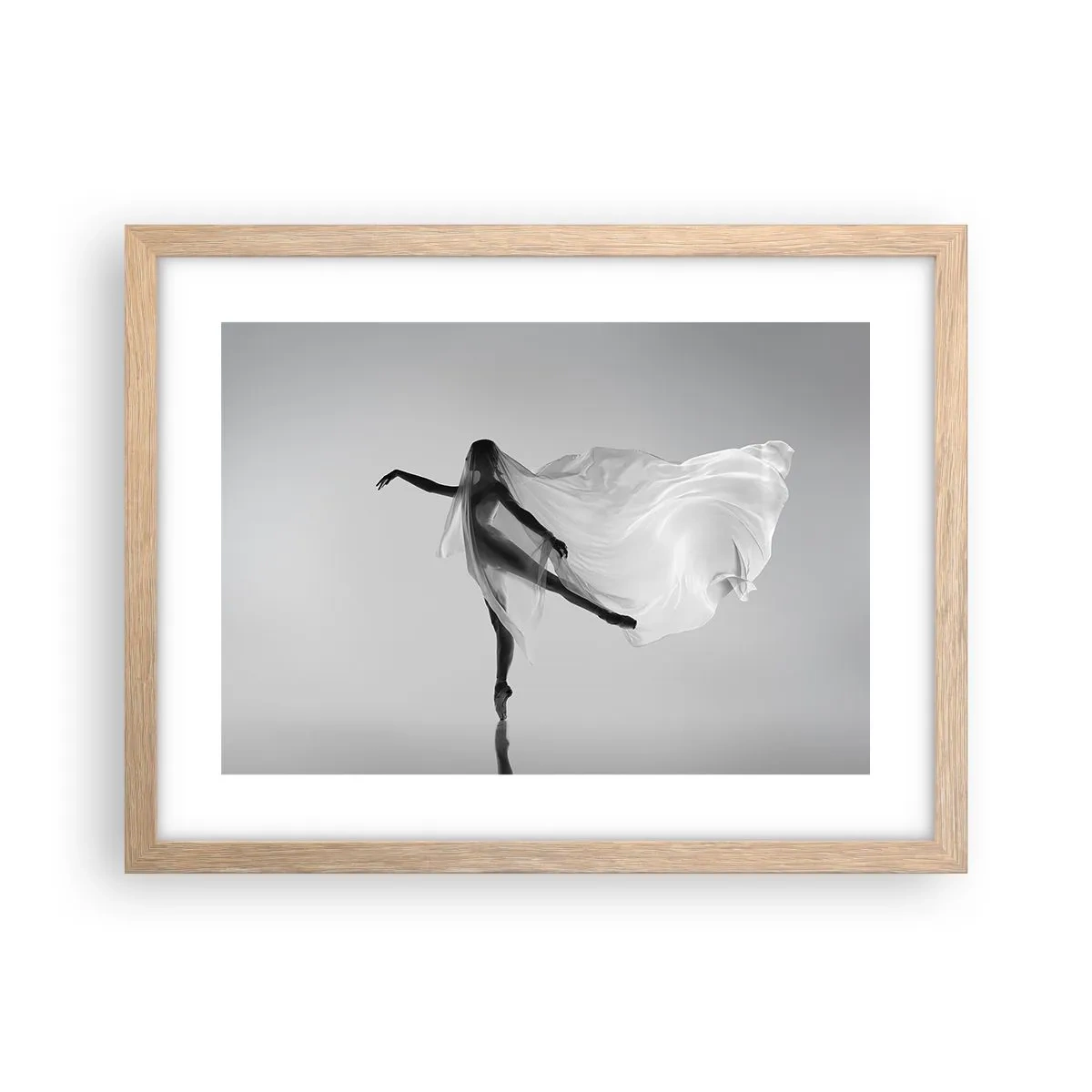 Poster in light oak frame - Lightness and Grace - 40x30 cm